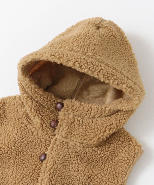 GYMPHLEX（ジムフレックス）の「GYMPHLEX　BOA HOODED VEST（ベスト・レディース・ブラウン/アイボリー/グレー系その他・14）」の11枚目の写真