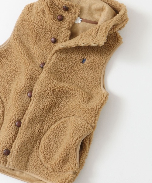 GYMPHLEX（ジムフレックス）の「GYMPHLEX　BOA HOODED VEST（ベスト・レディース・ブラウン/アイボリー/グレー系その他・14）」の12枚目の写真