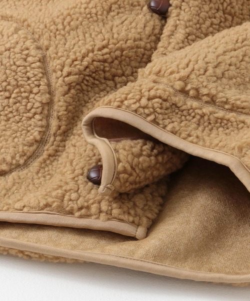 GYMPHLEX（ジムフレックス）の「GYMPHLEX　BOA HOODED VEST（ベスト・レディース・ブラウン/アイボリー/グレー系その他・14）」の14枚目の写真