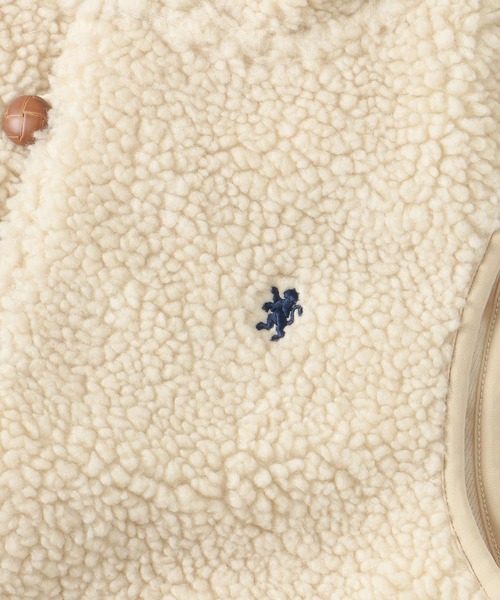 GYMPHLEX（ジムフレックス）の「GYMPHLEX　BOA HOODED VEST（ベスト・レディース・ブラウン/アイボリー/グレー系その他・14）」の15枚目の写真