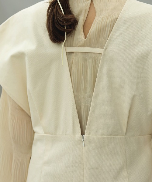 Bab（バブ）の「リボンセットジャンパースカート（ワンピース・レディース・ブラウン/ベージュ/アイボリー・M）」の13枚目の写真