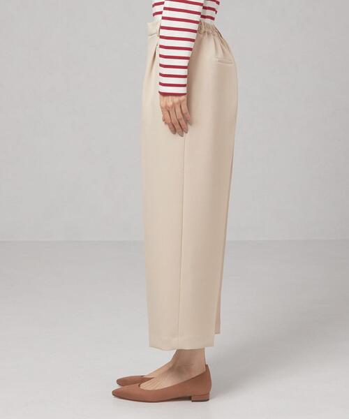 closet story（クローゼットストーリー）の「＜closet story＞タック ワイドクロップド パンツ -ウォッシャブル-（その他パンツ・レディース・ケリー/ナチュラル・FREE）」の4枚目の写真