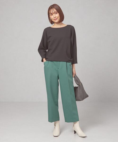 closet story（クローゼットストーリー）の「＜closet story＞タック ワイドクロップド パンツ -ウォッシャブル-（その他パンツ・レディース・ケリー/ナチュラル・FREE）」の9枚目の写真