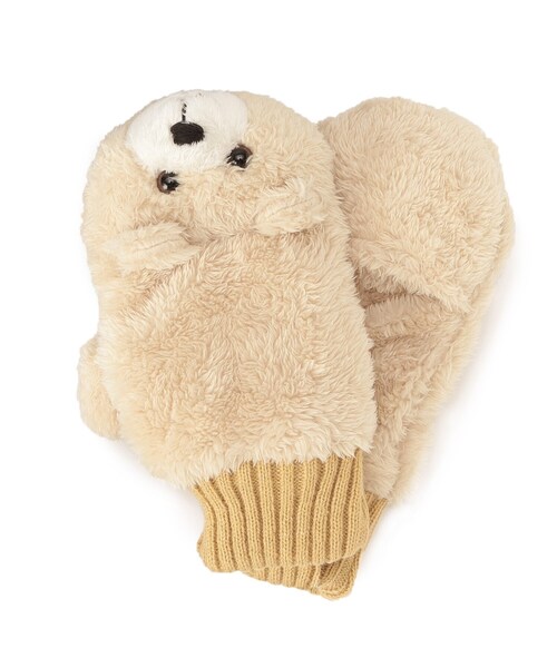 DRESKIP（ドレスキップ）の「◆立体アニマルグローブ（手袋・レディース・ブラック/ダークブラウン/サンドベージュ・00）」の6枚目の写真