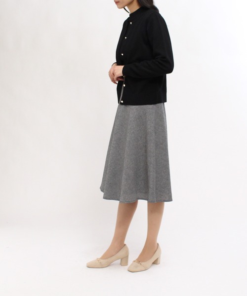 TRUDEA(トルディア)の「ビット付きツイードフレアスカート(スカート・レディース・ブラック/ブラウン・MEDIUM/LARGE/SMALL)」の16枚目の写真