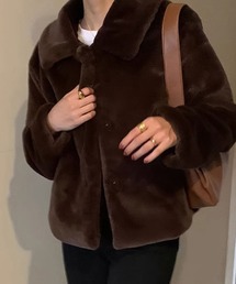 Doula Doula | フェイクファー襟付きアウター(ブルゾン)