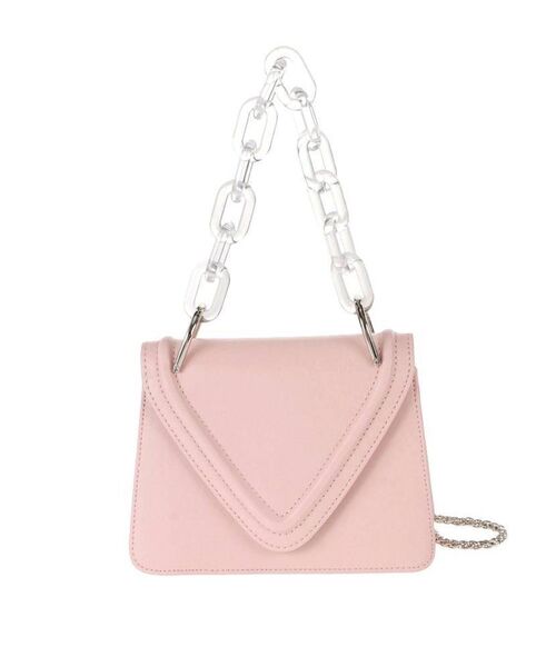 MERCURYDUO(マーキュリーデュオ)の「アクリルハンドルミニバッグ(ショルダーバッグ・レディース・ピンク/イエロー・FREE)」の3枚目の写真