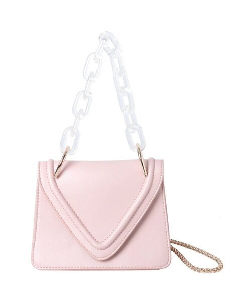 MERCURYDUO(マーキュリーデュオ)の「アクリルハンドルミニバッグ(ショルダーバッグ・レディース・ピンク/イエロー・FREE)」の6枚目の写真