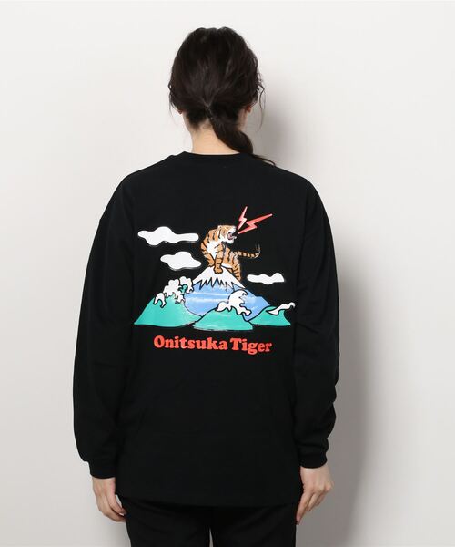 Onitsuka Tiger（オニツカタイガー）の「LS GRAPHIC TEE（Tシャツ/カットソー・レディース・ブラック/ホワイト・S/M/L/XL）」の3枚目の写真