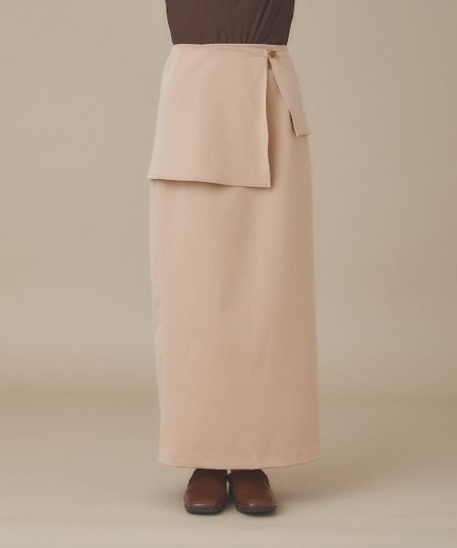 moi tytto（モイテュット）の「取り外しペプラムスカート（スカート・レディース・ベージュ/ブラウン/テラコッタ・FREE）」の5枚目の写真