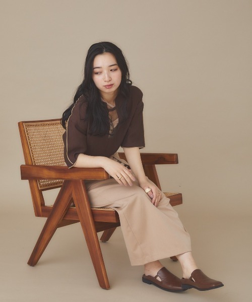 moi tytto（モイテュット）の「取り外しペプラムスカート（スカート・レディース・ベージュ/ブラウン/テラコッタ・FREE）」の14枚目の写真