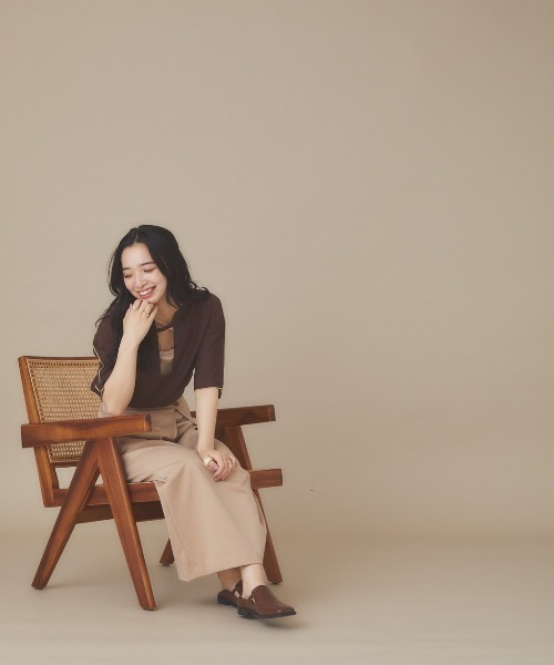 moi tytto（モイテュット）の「取り外しペプラムスカート（スカート・レディース・ベージュ/ブラウン/テラコッタ・FREE）」の15枚目の写真