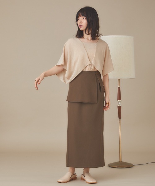 moi tytto（モイテュット）の「取り外しペプラムスカート（スカート・レディース・ベージュ/ブラウン/テラコッタ・FREE）」の17枚目の写真