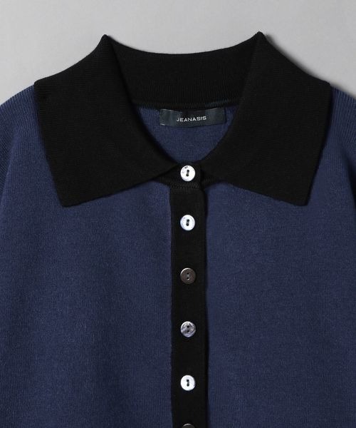 JEANASIS（ジーナシス）の「12Gソウバリエリツキショートカーディガン/265289（カーディガン/ボレロ・レディース・ブルー/ホワイト系その他/ピンク系その他/ネイビー系・FREE）」の5枚目の写真