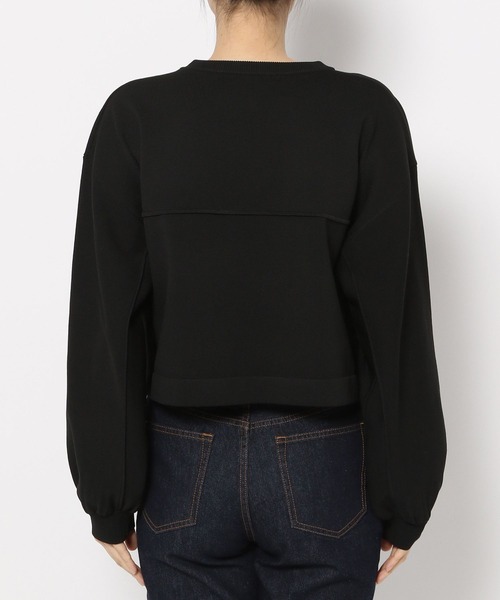 PAGEBOY（ページボーイ）の「マシュマロショートクループルオーバー（ニット/セーター・レディース・ブラック/オフホワイト/ブルー/グリーン・FREE）」の18枚目の写真