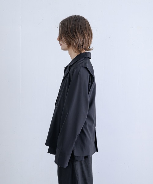 ln fortis（ロンフォルティス）の「ln fortis - リンクルダブルテーラードベスト（ベスト・メンズ・ブラック/ブラウン/グリーン・SMALL/MEDIUM）」の15枚目の写真