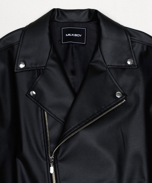 MILKBOY（ミルクボーイ）の「FAUX LEATHER RIDERS（ライダースジャケット・メンズ・A/B/C・FREE）」の14枚目の写真