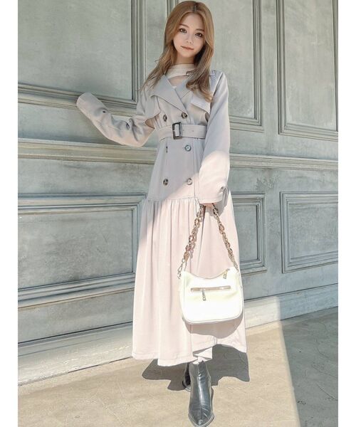 RESEXXY(リゼクシー)の「ティアードトレンチコート(トレンチコート・レディース・ベージュ/アイボリー/ラベンダー・FREE)」の11枚目の写真