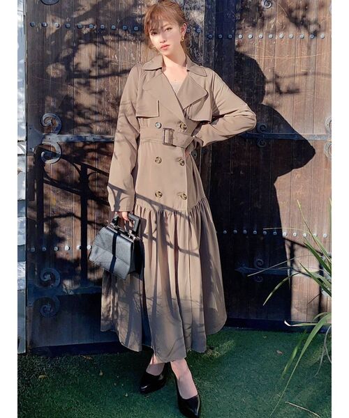 RESEXXY(リゼクシー)の「ティアードトレンチコート(トレンチコート・レディース・ベージュ/アイボリー/ラベンダー・FREE)」の13枚目の写真