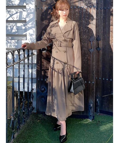 RESEXXY(リゼクシー)の「ティアードトレンチコート(トレンチコート・レディース・ベージュ/アイボリー/ラベンダー・FREE)」の14枚目の写真