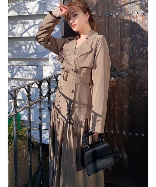 RESEXXY(リゼクシー)の「ティアードトレンチコート(トレンチコート・レディース・ベージュ/アイボリー/ラベンダー・FREE)」の15枚目の写真