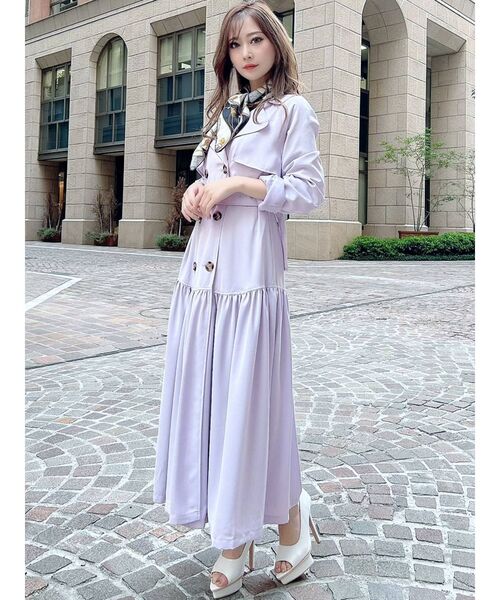 RESEXXY(リゼクシー)の「ティアードトレンチコート(トレンチコート・レディース・ベージュ/アイボリー/ラベンダー・FREE)」の16枚目の写真