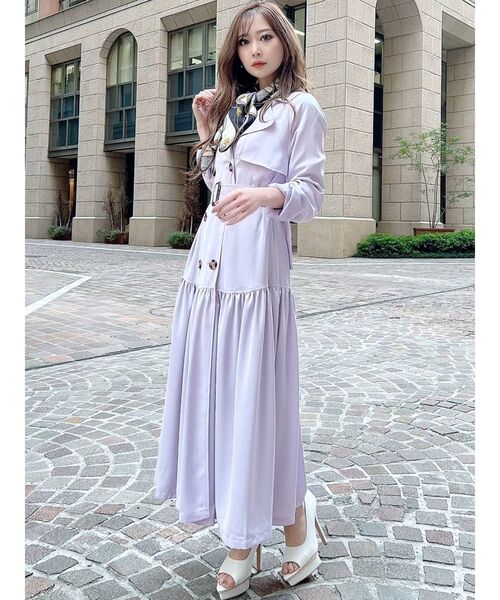 RESEXXY(リゼクシー)の「ティアードトレンチコート(トレンチコート・レディース・ベージュ/アイボリー/ラベンダー・FREE)」の18枚目の写真