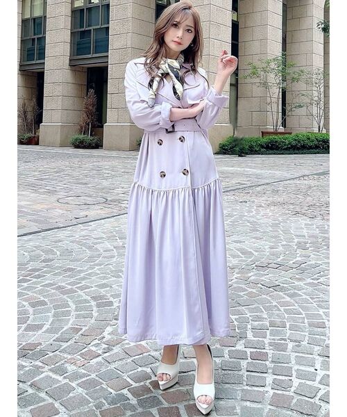 RESEXXY(リゼクシー)の「ティアードトレンチコート(トレンチコート・レディース・ベージュ/アイボリー/ラベンダー・FREE)」の19枚目の写真