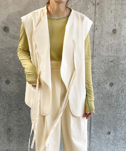 テープデザインウェーブベスト（ベスト）｜select MOCA by sayo