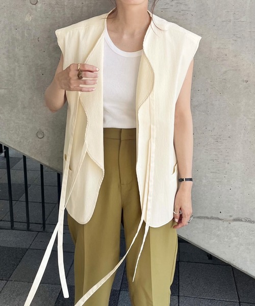 テープデザインウェーブベスト（ベスト）｜select MOCA by sayo