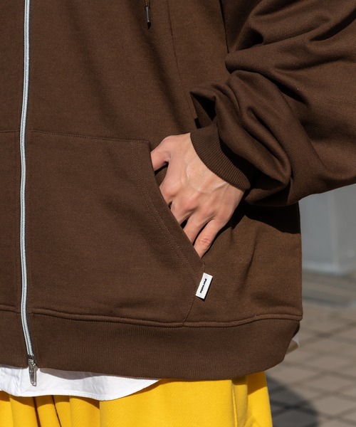 Perushu（ペルーシュ）の「Perushu刺繍ジップパーカー（パーカー・メンズ・ライトグレー/ライトブルー/ダークブラウン/オレンジ/グリーン・MEDIUM/LARGE）」の21枚目の写真