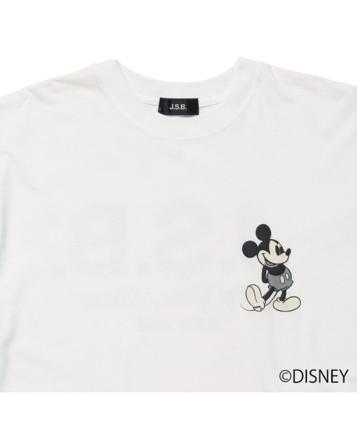 J.S.B.(ジェーエスビー)の「Mickey Mouse / S/S Tee(Tシャツ/カットソー・メンズ・ホワイト/ブラック・S/M/L/XL)」の5枚目の写真