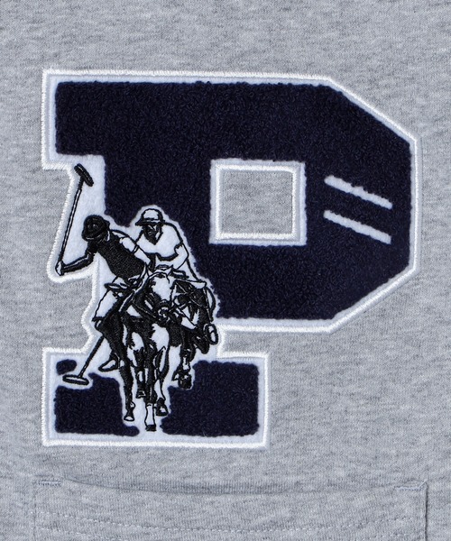 U.S. POLO ASSN.（ユーエスポロアッスン）の「∴WEGO/U.S.POLO ASSN.別注 BIGロゴ刺繍スウェットカーディガン（カーディガン/ボレロ・メンズ・ダークグリーン/ネイビー/オートミール/杢グレー・MEDIUM/LARGE）」の12枚目の写真