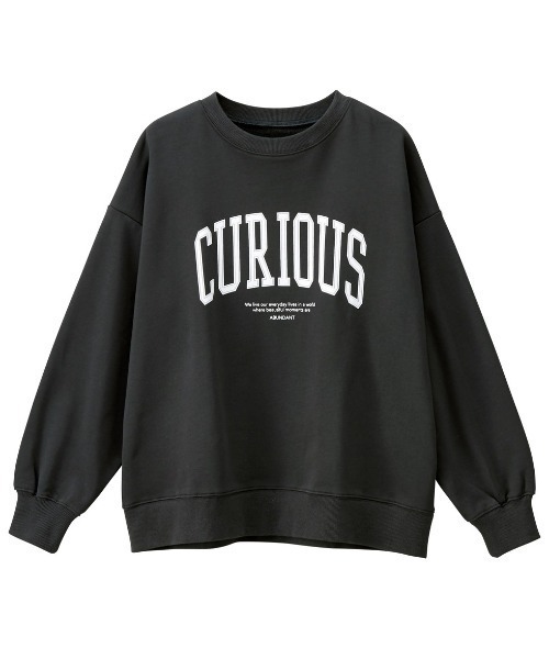 GeeRA（ジーラ）の「カレッジロゴスウェット（Tシャツ/カットソー・レディース・ブラック/チャコール/アイボリー/ブルー・X-LARGE/MEDIUM/LARGE/SMALL/XX-LARGE）」の9枚目の写真