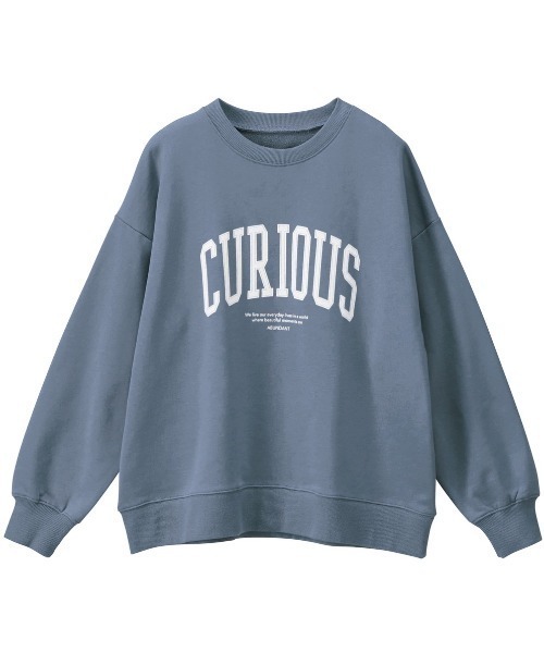 GeeRA（ジーラ）の「カレッジロゴスウェット（Tシャツ/カットソー・レディース・ブラック/チャコール/アイボリー/ブルー・X-LARGE/MEDIUM/LARGE/SMALL/XX-LARGE）」の11枚目の写真