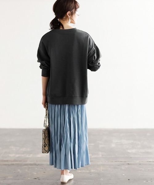 GeeRA（ジーラ）の「カレッジロゴスウェット（Tシャツ/カットソー・レディース・ブラック/チャコール/アイボリー/ブルー・X-LARGE/MEDIUM/LARGE/SMALL/XX-LARGE）」の19枚目の写真