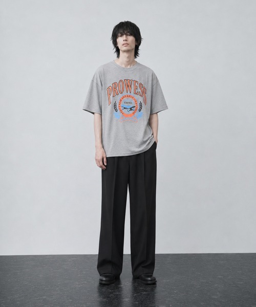 sunny branch(サニーブランチ)の「★Bl★天竺プリントTシャツ 半袖(Tシャツ/カットソー・レディース・スミクロ/ブルー/杢グレー・LARGE/FREE/MEDIUM)」の8枚目の写真
