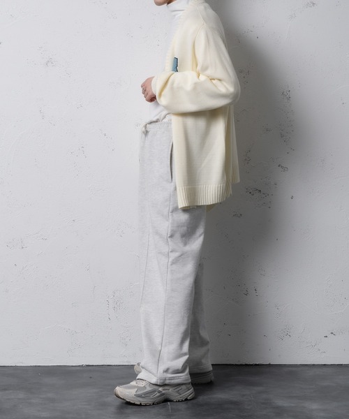 Adoon plain（アドーンプレーン）の「【Adoon plain】ドローストリングスウェットパンツ（スウェットパンツ・メンズ・ライトグレー/ブラック・FREE）」の10枚目の写真