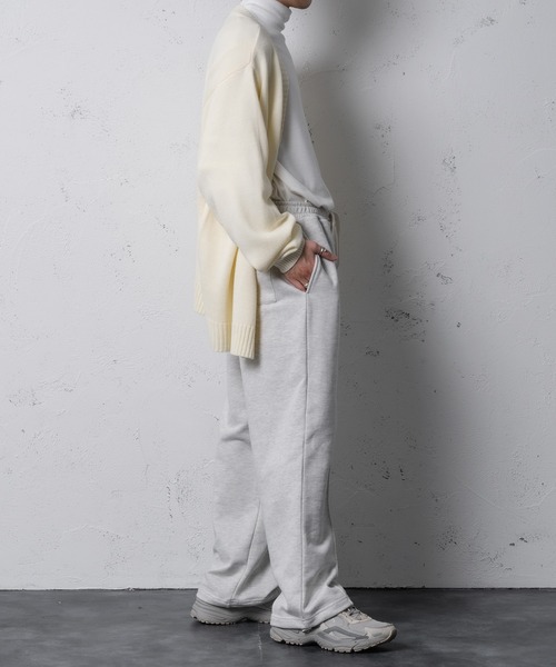 Adoon plain（アドーンプレーン）の「【Adoon plain】ドローストリングスウェットパンツ（スウェットパンツ・メンズ・ライトグレー/ブラック・FREE）」の19枚目の写真