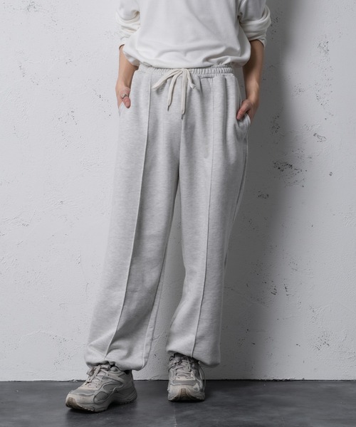 Adoon plain（アドーンプレーン）の「【Adoon plain】ドローストリングスウェットパンツ（スウェットパンツ・メンズ・ライトグレー/ブラック・FREE）」の13枚目の写真