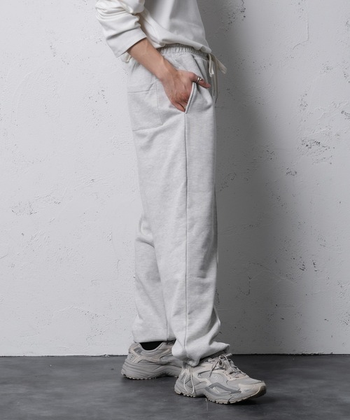 Adoon plain（アドーンプレーン）の「【Adoon plain】ドローストリングスウェットパンツ（スウェットパンツ・メンズ・ライトグレー/ブラック・FREE）」の17枚目の写真