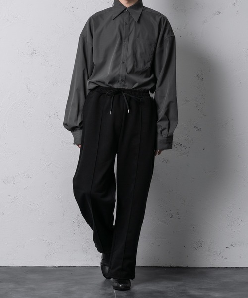 Adoon plain（アドーンプレーン）の「【Adoon plain】ドローストリングスウェットパンツ（スウェットパンツ・メンズ・ライトグレー/ブラック・FREE）」の9枚目の写真