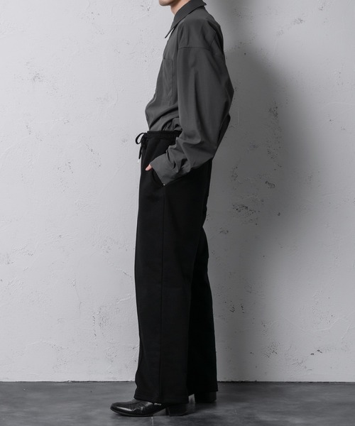 Adoon plain（アドーンプレーン）の「【Adoon plain】ドローストリングスウェットパンツ（スウェットパンツ・メンズ・ライトグレー/ブラック・FREE）」の12枚目の写真