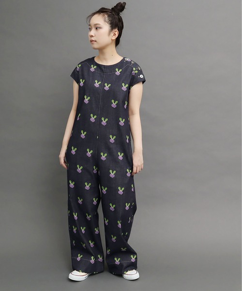 peu pres（プープレ）の「●ラディッシュデニム オールインワン（つなぎ/オールインワン・レディース・ネイビー・FREE）」の8枚目の写真