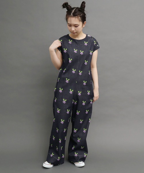 peu pres（プープレ）の「●ラディッシュデニム オールインワン（つなぎ/オールインワン・レディース・ネイビー・FREE）」の9枚目の写真