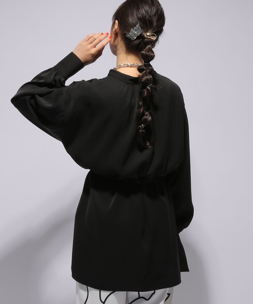 HARE(ハレ)の「TOROMIチュニックシャツ(HARE)(シャツ/ブラウス・レディース・ホワイト/ブラック/パープル・FREE)」の16枚目の写真