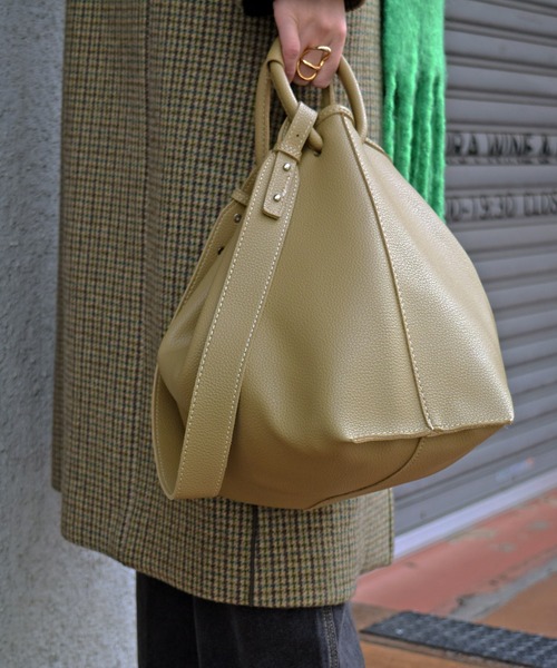 Marient（マリエント）の「2way Tote Shoulder Bag/トートショルダーバッグ（トートバッグ・レディース・ベージュ/ブラック・FREE）」の12枚目の写真