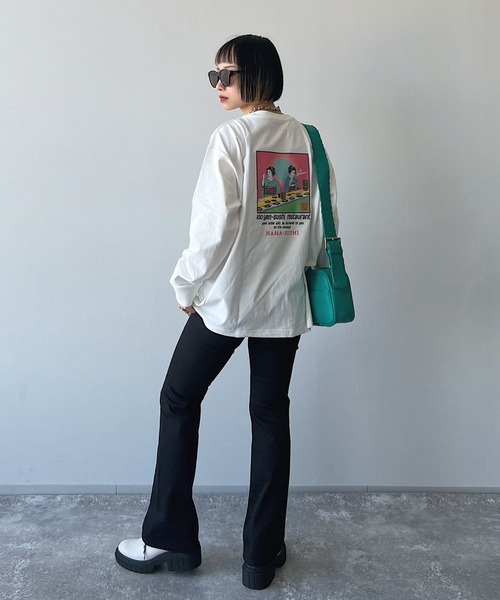 PAGEBOY（ページボーイ）の「はま寿司×PAGEBOYコラボロンT（Tシャツ/カットソー・レディース・ホワイト/オフホワイト/ピンク/ミント・FREE）」の13枚目の写真