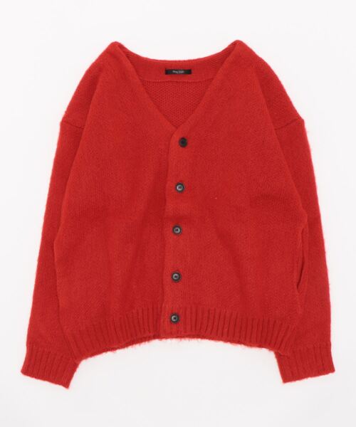 Bling Leads(ブリングリーズ)の「★Bling leads★5ゲージモヘアタッチ ビッグカーディガン(カーディガン/ボレロ・レディース・ブルー/ブラック/ライトグレー/グリーン/マスタード/オレンジ/エメラルド/レッド/チャコールグレー・MEDIUM/LARGE)」の9枚目の写真