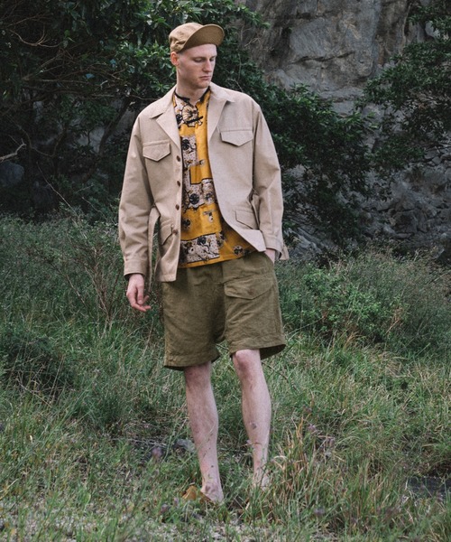 GYPSY&SONS(ジプシーアンドサンズ)の「C/L BUSH SHORTS(その他パンツ・メンズ・ブラウン/ブラック・MEDIUM/LARGE)」の2枚目の写真